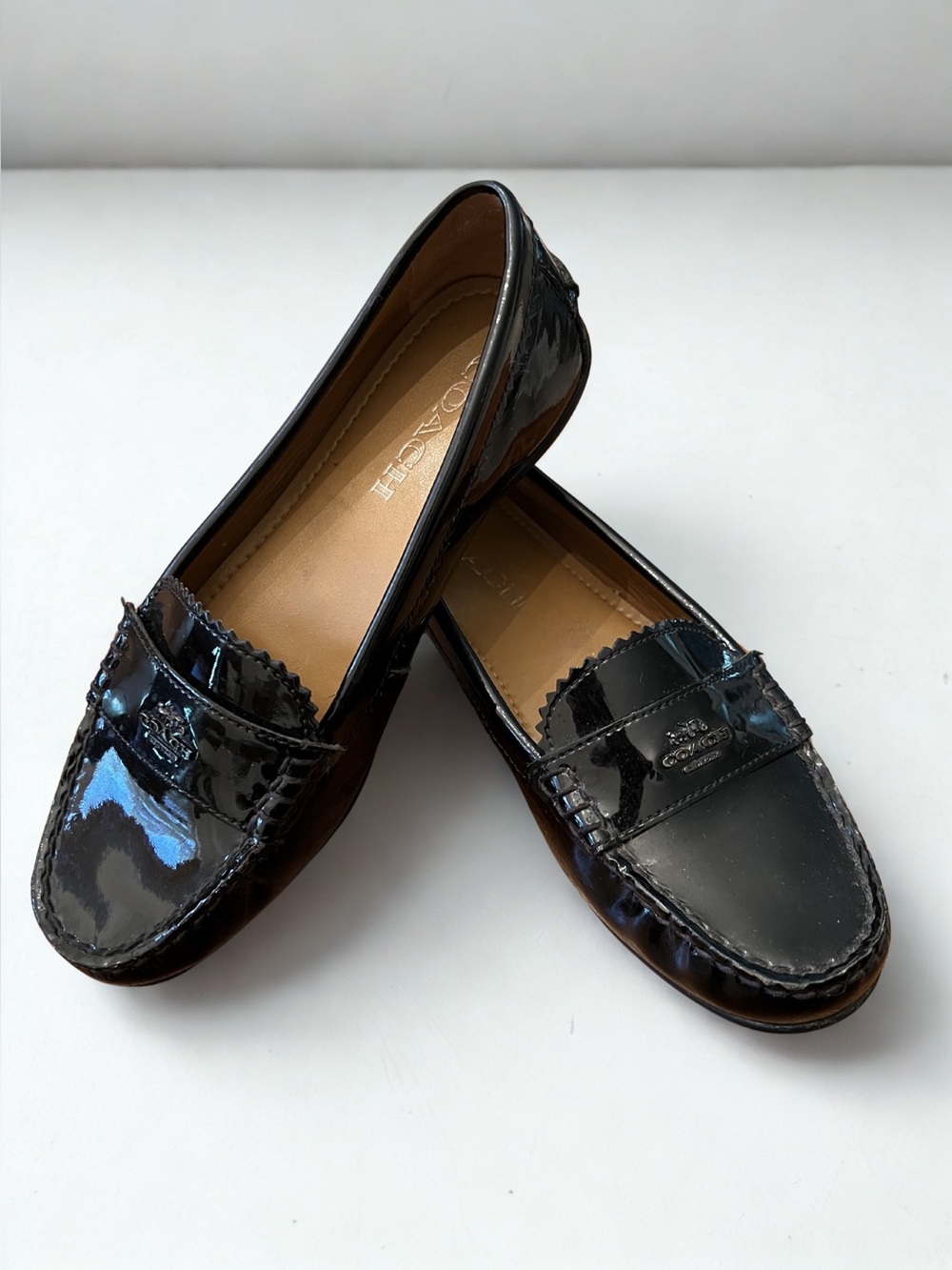 Coach | Black Patent Loafers